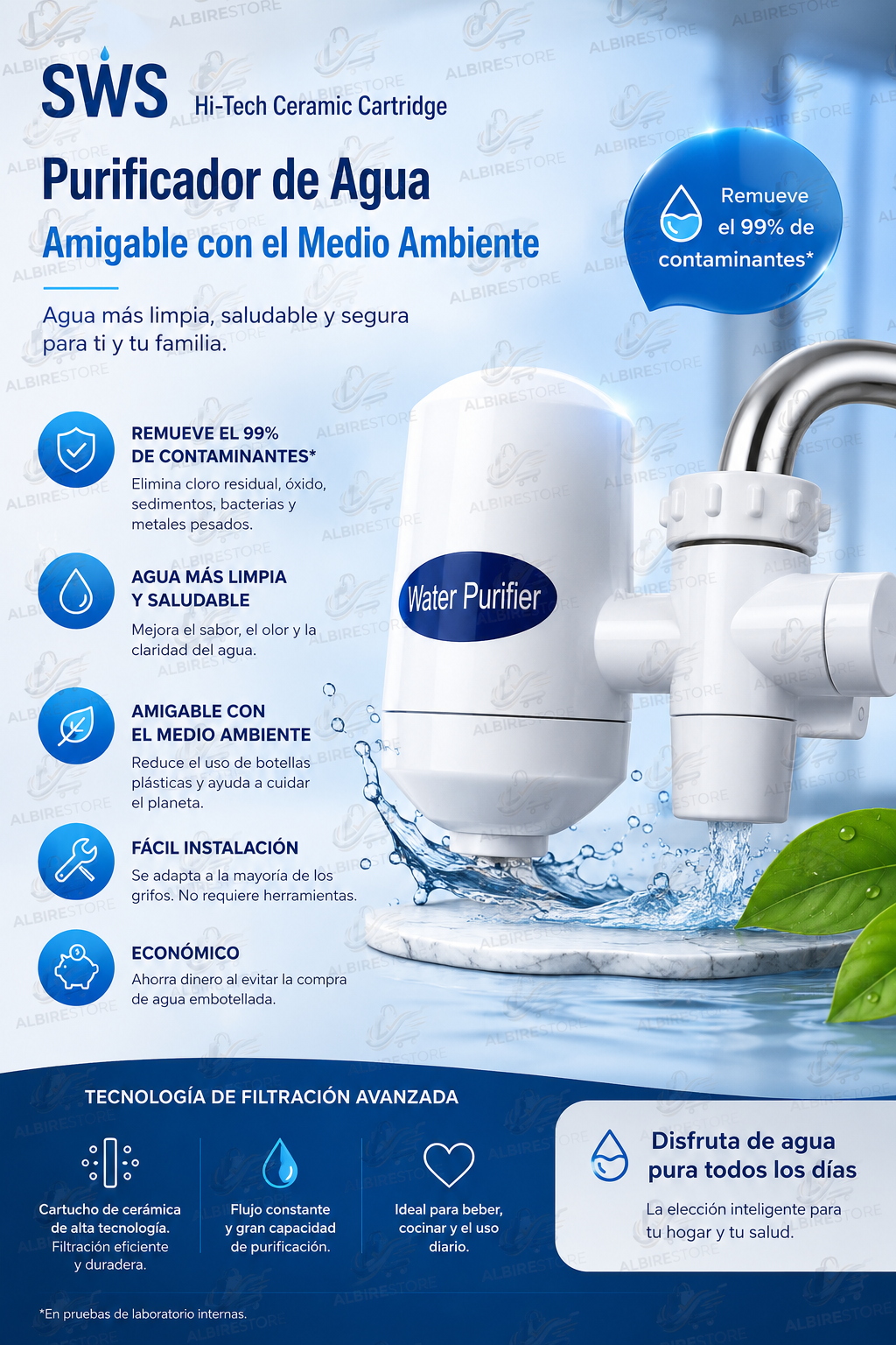 FILTRO PURIFICADOR DE AGUA - JSWxtrm